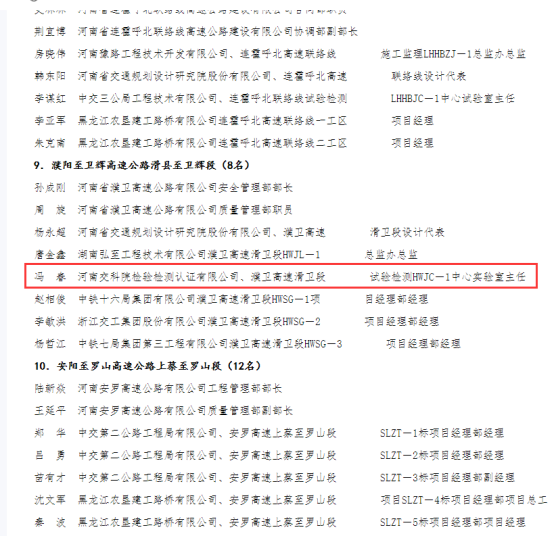 喜報(bào)！河南交科院檢驗(yàn)檢測(cè)認(rèn)證有限公司、河南省豫通工程管理咨詢有限公司獲河南省交通運(yùn)輸廳通報(bào)表揚(yáng)